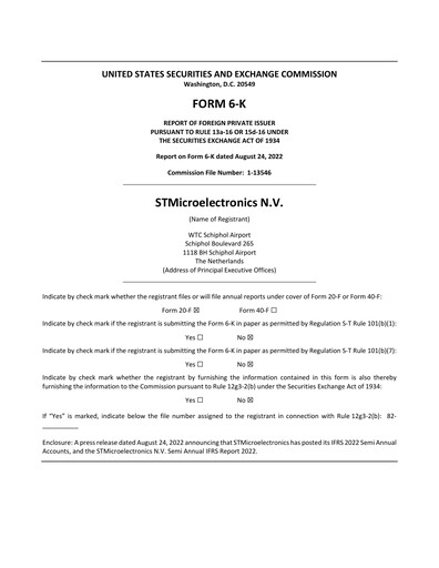 Thumbnail STMicroelectronics Half-year Report 2022-h1