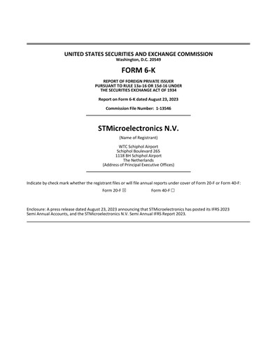 Thumbnail STMicroelectronics Half-year Report 2023-h1