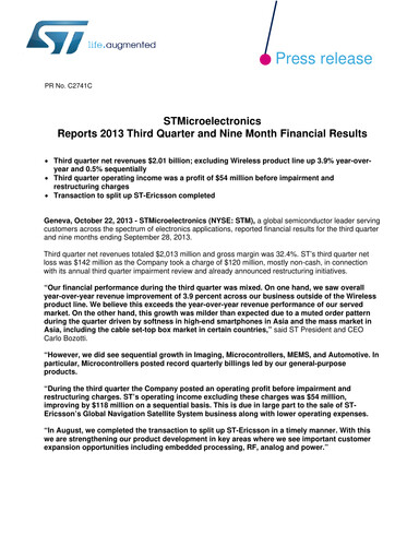Thumbnail STMicroelectronics Quarterly Report 2013-q3
