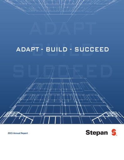 Thumbnail Stepan Company
 Annual Report 2015