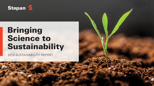 Thumbnail Stepan Company
 Sustainability Report 2019