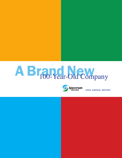 Thumbnail Spectrum Brands
 Annual Report 2005