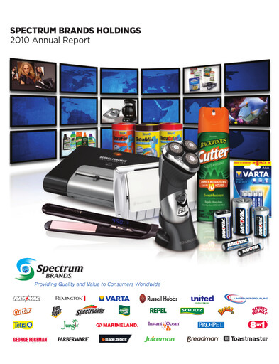 Thumbnail Spectrum Brands
 Annual Report 2010