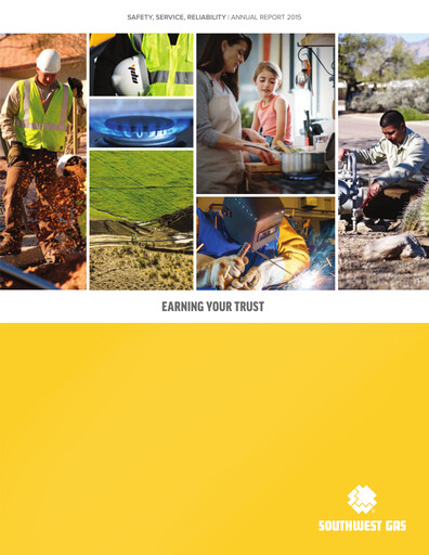 Thumbnail Southwest Gas
 Annual Report 2015