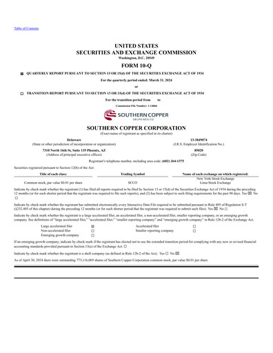Thumbnail Southern Copper Quarterly Report 2024-q1