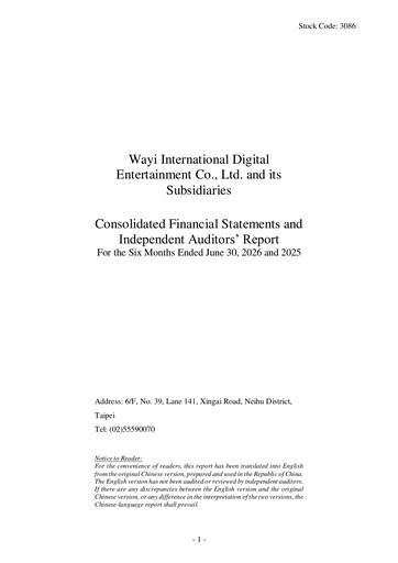 Vorschaubild Wayi International Digital Entertainment Halbjahresbericht 2026-h1
