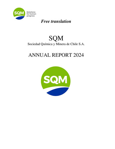 Thumbnail Sociedad Química y Minera Annual Report 2024