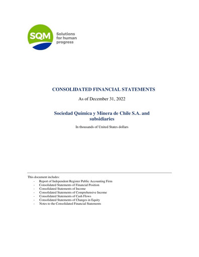 Thumbnail Sociedad Química y Minera Financial Statement 2022