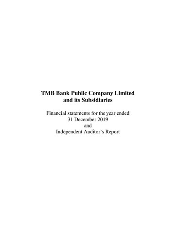 Thumbnail TMBThanachart Bank (ttb)

 Financial Statement 2019