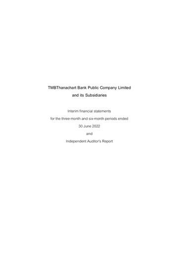 Vorschaubild TMBThanachart Bank (ttb)

 Halbjahresbericht 2022-h1