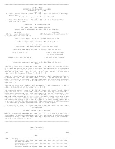 Thumbnail SM Energy
 Annual Report 2004