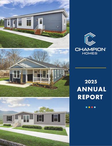Vorschaubild Champion Homes Jahresbericht 2025