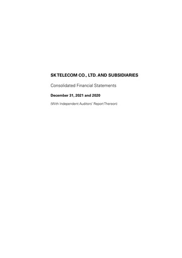 Thumbnail SK Telecom Financial Statement 2021