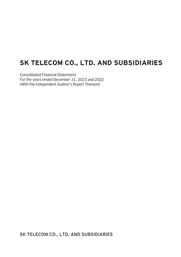 Thumbnail SK Telecom Financial Statement 2023