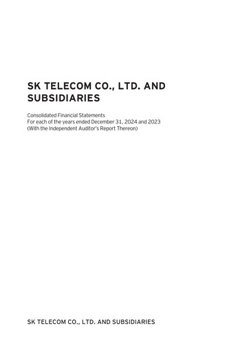 Thumbnail SK Telecom Financial Statement 2024