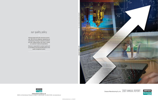 Thumbnail Simpson Manufacturing Company
 Annual Report 2007