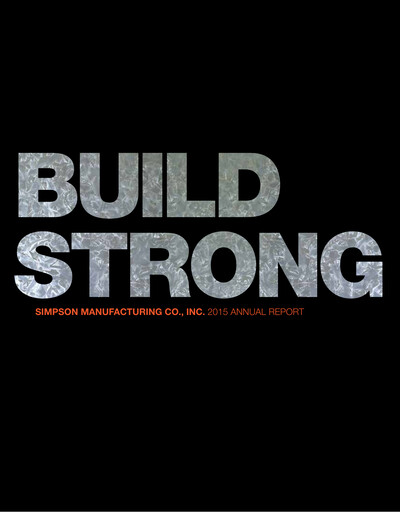 Thumbnail Simpson Manufacturing Company
 Annual Report 2015