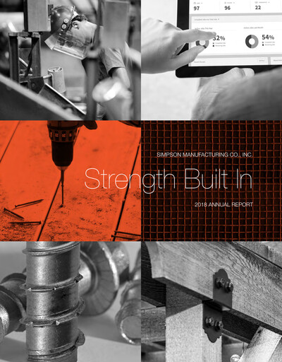 Thumbnail Simpson Manufacturing Company
 Annual Report 2018