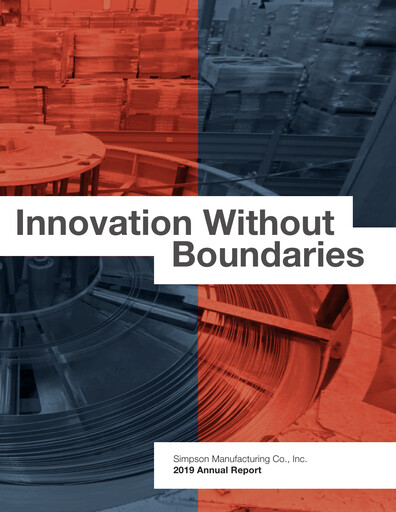 Thumbnail Simpson Manufacturing Company
 Annual Report 2019