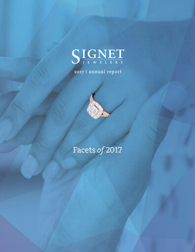 Miniature Signet Jewelers
 Rapport annuel 2017