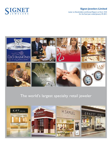 Miniature Signet Jewelers
 Rapport annuel fy2011