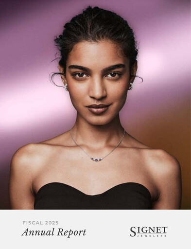 Miniature Signet Jewelers
 Rapport annuel fy2025