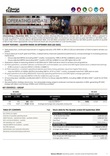 Thumbnail Sibanye-Stillwater
 Quarterly Report 2025-q3