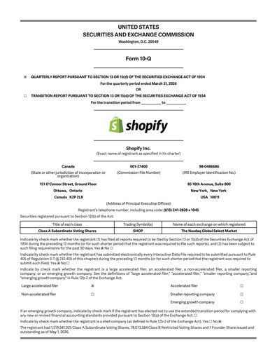 Thumbnail Shopify Quarterly Report 2026-q1