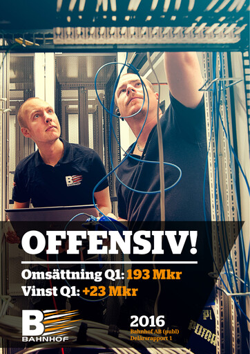 Miniature Bahnhof AB Rapport trimestriel 2016-q1