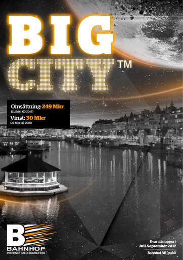Miniature Bahnhof AB Rapport trimestriel 2017-q3