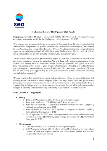 Thumbnail Sea Limited Quarterly Report 2023-q3