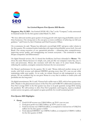 Thumbnail Sea Limited Quarterly Report 2025-q1