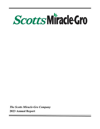 Thumbnail ScottsMiracle-Gro Annual Report 2023