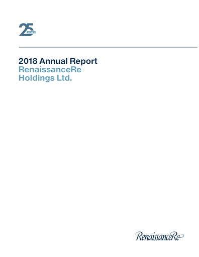 Thumbnail RenaissanceRe
 Annual Report 2018