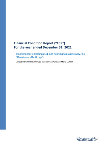 Thumbnail RenaissanceRe
 Financial Report 2021