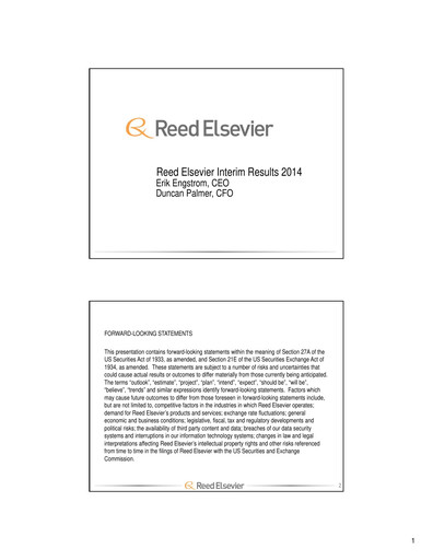 Thumbnail RELX Half-year Report 2014