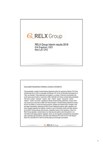 Thumbnail RELX Half-year Report 2018