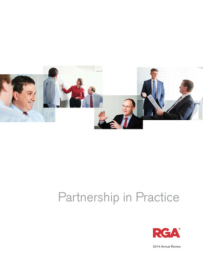 Thumbnail Reinsurance Group of America
 Annual Report 2014