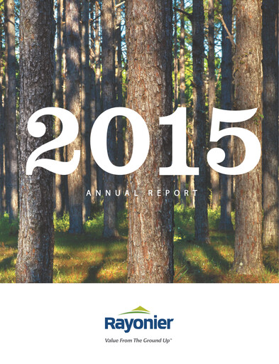 Thumbnail Rayonier Annual Report 2015