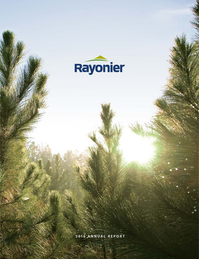 Thumbnail Rayonier Annual Report 2016