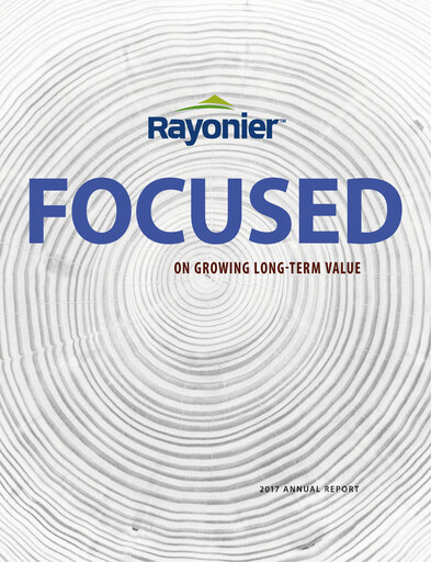 Thumbnail Rayonier Annual Report 2017