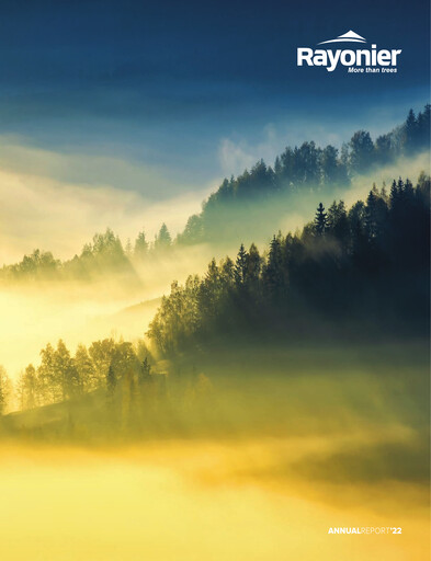 Thumbnail Rayonier Annual Report 2022