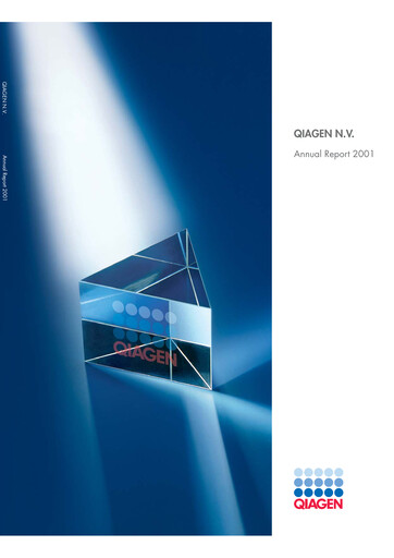 Thumbnail Qiagen  Annual Report 2001