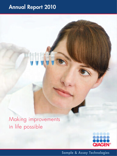 Thumbnail Qiagen  Annual Report 2010