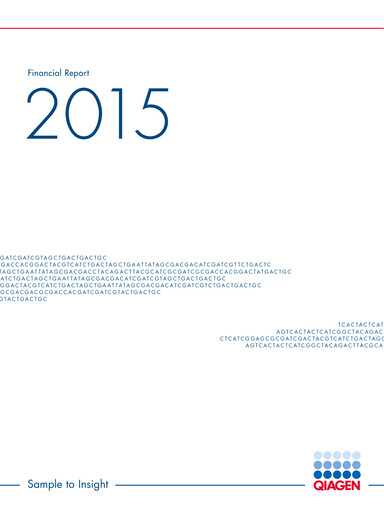 Thumbnail Qiagen  Annual Report 2015