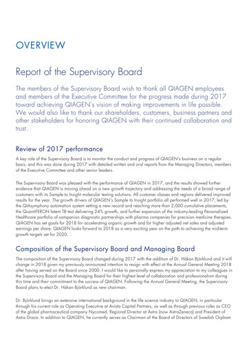 Thumbnail Qiagen  Annual Report 2017