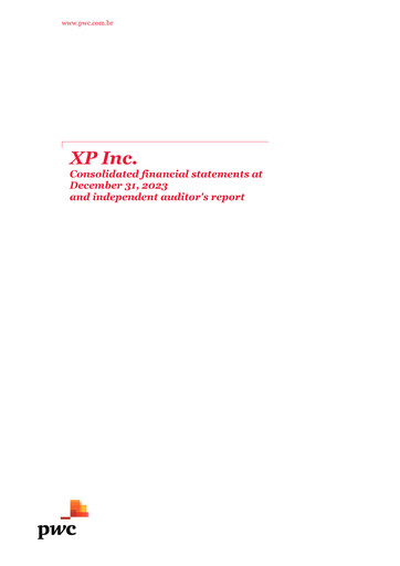 Thumbnail XP Inc. Financial Statement 2023