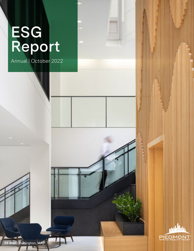Thumbnail Piedmont Realty Trust ESG Report 2021