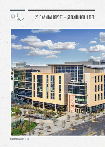 Thumbnail Healthpeak Properties
 Annual Report 2016
