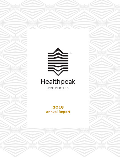 Thumbnail Healthpeak Properties
 Annual Report 2019